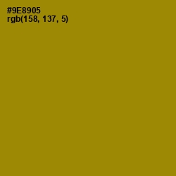 #9E8905 - Reef Gold Color Image