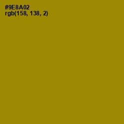 #9E8A02 - Reef Gold Color Image