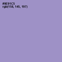 #9E91C5 - Blue Bell Color Image