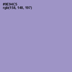 #9E94C5 - Blue Bell Color Image