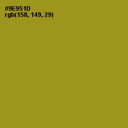 #9E951D - Reef Gold Color Image