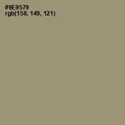 #9E9579 - Gurkha Color Image