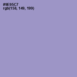 #9E95C7 - Blue Bell Color Image