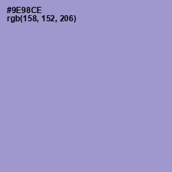 #9E98CE - Blue Bell Color Image