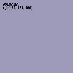 #9E9ABA - Bali Hai Color Image