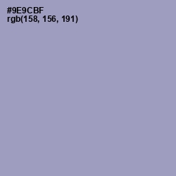 #9E9CBF - Bali Hai Color Image