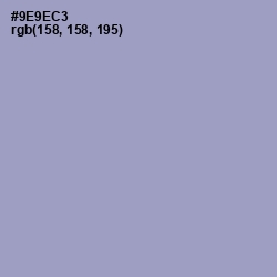 #9E9EC3 - Blue Bell Color Image