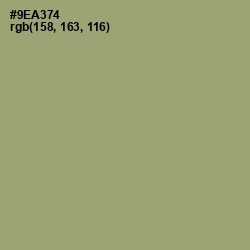 #9EA374 - Olivine Color Image