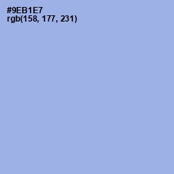 #9EB1E7 - Jordy Blue Color Image