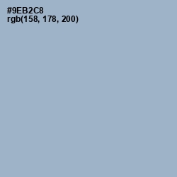 #9EB2C8 - Rock Blue Color Image