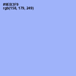 #9EB3F9 - Jordy Blue Color Image