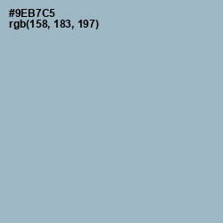 #9EB7C5 - Rock Blue Color Image