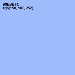 #9EBBFC - Jordy Blue Color Image