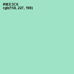 #9EE3C6 - Riptide Color Image