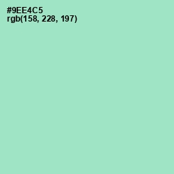 #9EE4C5 - Riptide Color Image