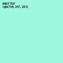 #9EF7DF - Riptide Color Image