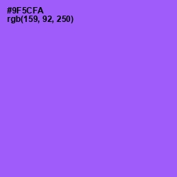 #9F5CFA - Medium Purple Color Image