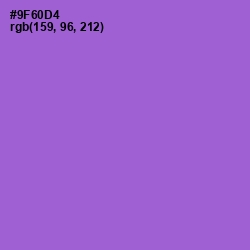 #9F60D4 - Amethyst Color Image