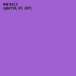 #9F61CF - Amethyst Color Image