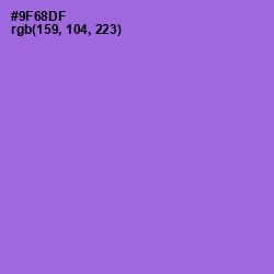 #9F68DF - Medium Purple Color Image