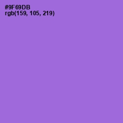 #9F69DB - Medium Purple Color Image