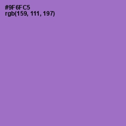 #9F6FC5 - Amethyst Color Image