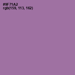 #9F71A2 - Wisteria Color Image