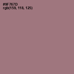 #9F767D - Bazaar Color Image