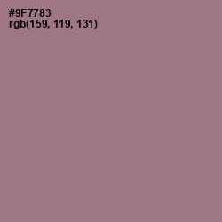 #9F7783 - Mountbatten Pink Color Image