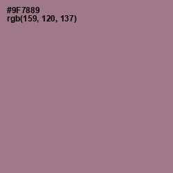 #9F7889 - Mountbatten Pink Color Image