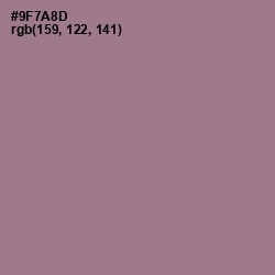 #9F7A8D - Mountbatten Pink Color Image