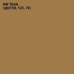 #9F7B4A - Leather Color Image