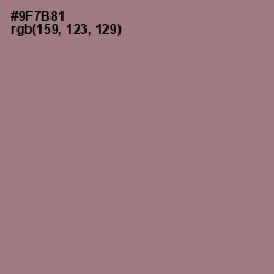 #9F7B81 - Mountbatten Pink Color Image