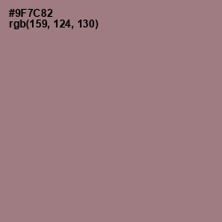 #9F7C82 - Mountbatten Pink Color Image