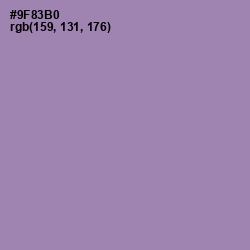 #9F83B0 - Manatee Color Image