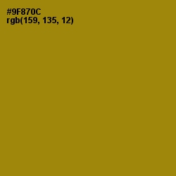 #9F870C - Reef Gold Color Image