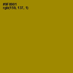 #9F8901 - Reef Gold Color Image