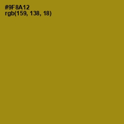 #9F8A12 - Reef Gold Color Image