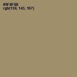 #9F8F6B - Pale Oyster Color Image