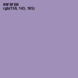 #9F8FB9 - Manatee Color Image