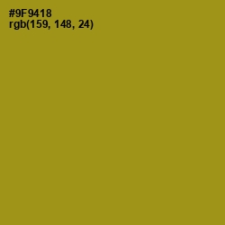 #9F9418 - Reef Gold Color Image
