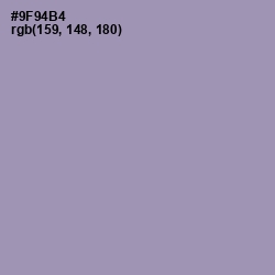 #9F94B4 - Manatee Color Image