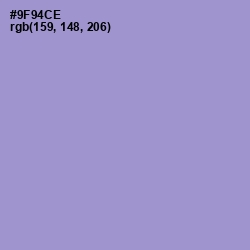 #9F94CE - Blue Bell Color Image
