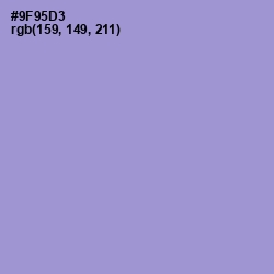 #9F95D3 - Blue Bell Color Image