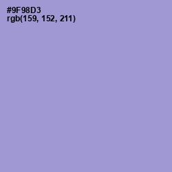 #9F98D3 - Blue Bell Color Image