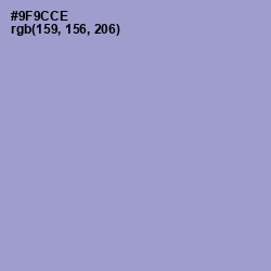 #9F9CCE - Blue Bell Color Image