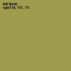 #9F9D4D - Barley Corn Color Image