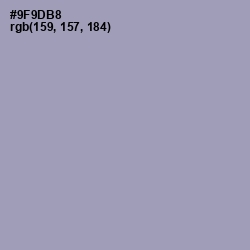 #9F9DB8 - Bali Hai Color Image