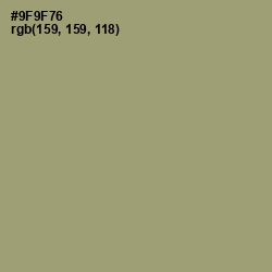 #9F9F76 - Gurkha Color Image