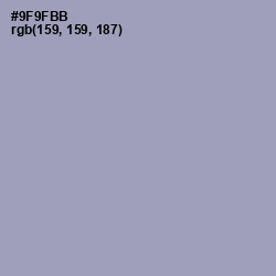 #9F9FBB - Bali Hai Color Image